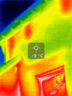 Thermografische inspectie van een gevel